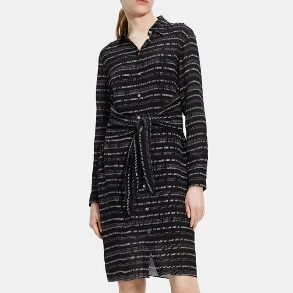 Theory | Dresses | Nwt Theory Tiewaist Shirt Dress | Poshmark
